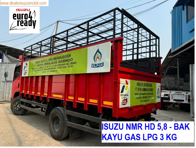 BAK KAYU GAS LPG 3 KG PERTAMINA ISUZU NMR