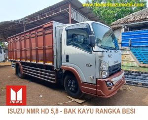 TRUK BAK KAYU RANGKA BESI ISUZU NMR HD 150 PS