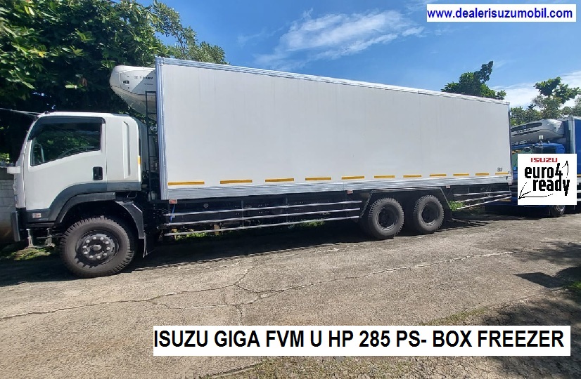 TRUK BOX FREEZER ISUZU GIGA FVM U HP 285 PS