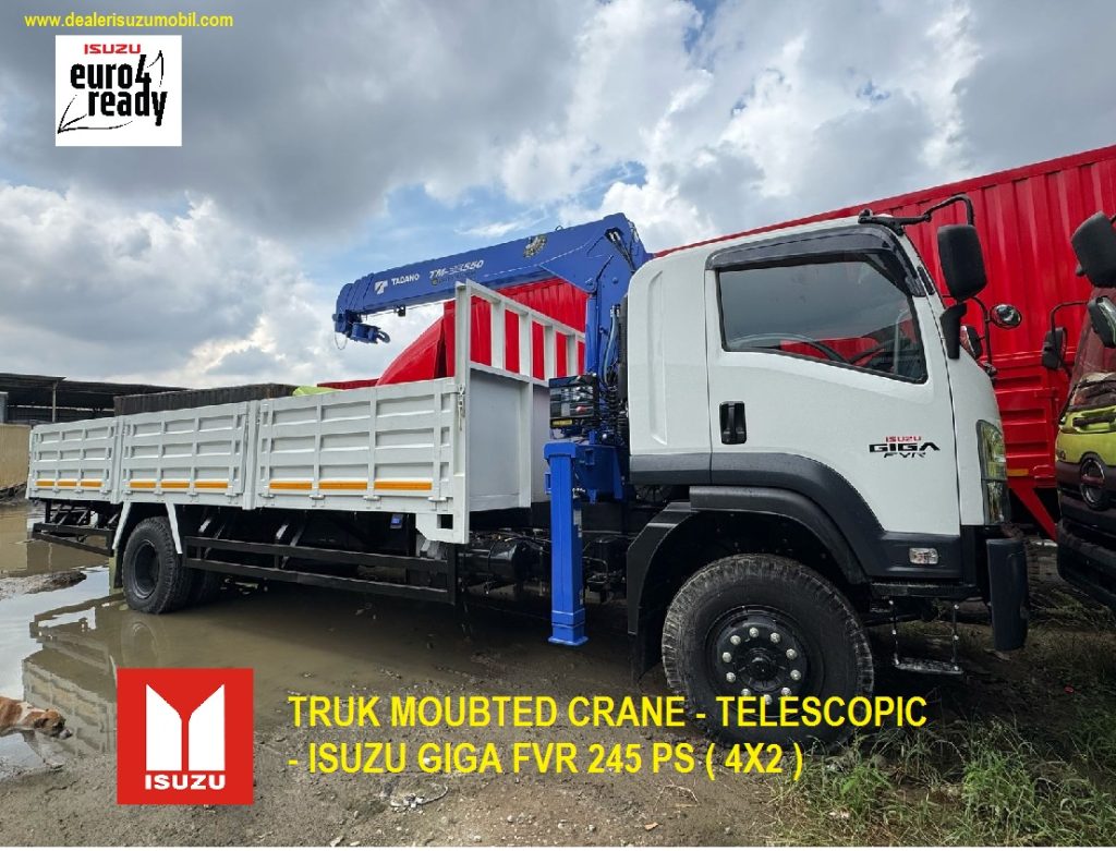 ISUZU GIGA FVR 245 PS CRANE TELESCOPIC 2,5 TON ISUZU GIGA FVR 245 PS CRANE TELESCOPIC 2,5 TON
