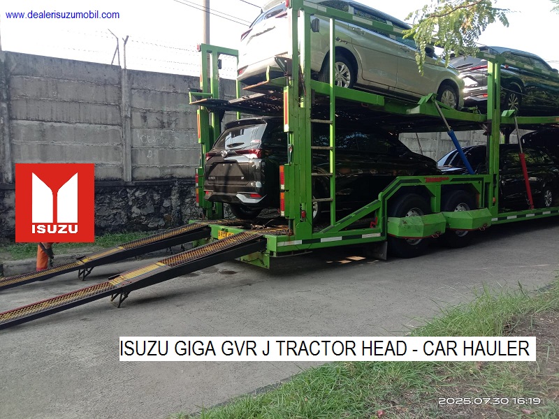 Car Hauler Carrier truk Tractor Head 4x2 Isuzu Giga GVR