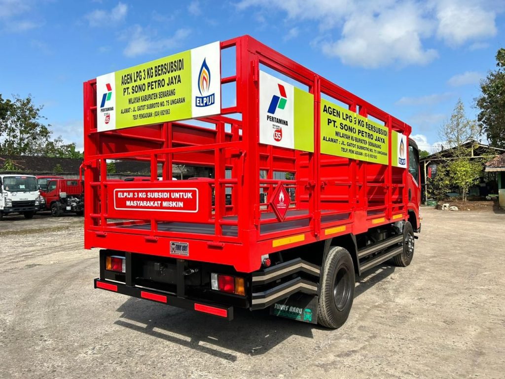 BAK BESI LPG TABUNG GAS PERTAMINA ISUZU NMR HD 150 PS BAK BESI LPG TABUNG GAS PERTAMINA ISUZU NMR HD 150 PS