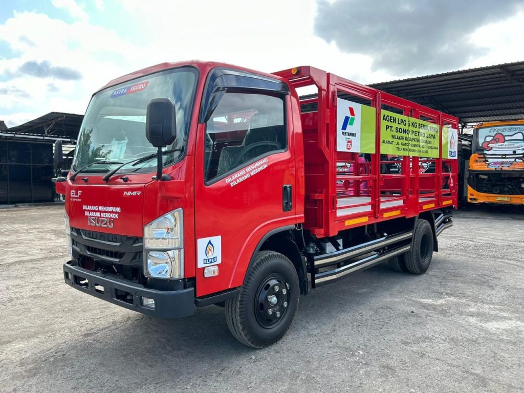 Isuzu NMR HD 58 Aplikasi Bak besi tabung gas LPG PERTAMINA