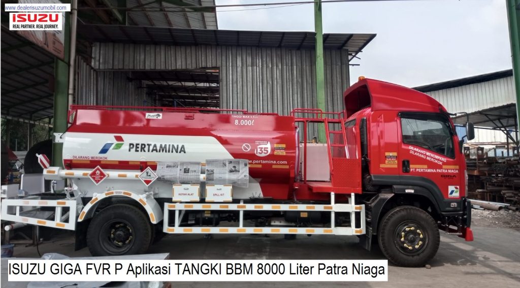 Truk Tangki BBM 8000 Liter Patra Niaga Isuzu Giga FVR P 245 PS Truk Tangki BBM 8000 Liter Patra Niaga Isuzu Giga FVR P 245 PS