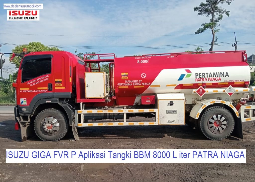 Tangki BBM Pertamina 8000 liter patra niaga Isuzu Giga FVR P 245 PS Tangki BBM Pertamina 8000 liter patra niaga Isuzu Giga FVR P 245 PS