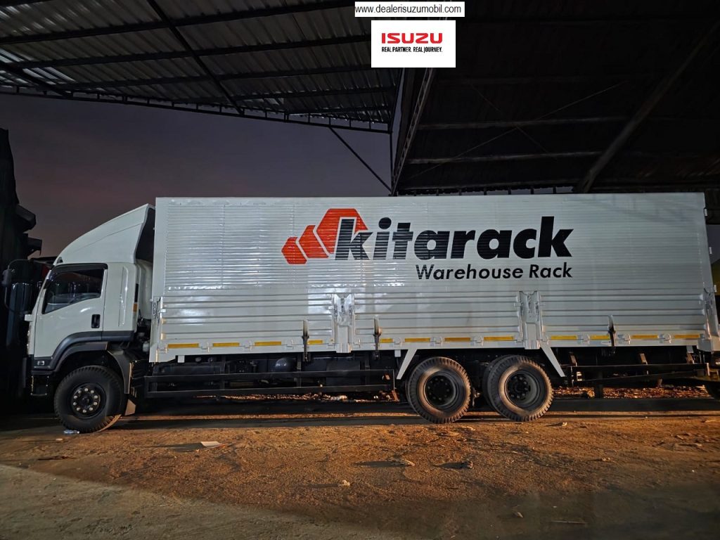 aplikasi wing box hidrolik isuzu Giga FVM U 245 PS