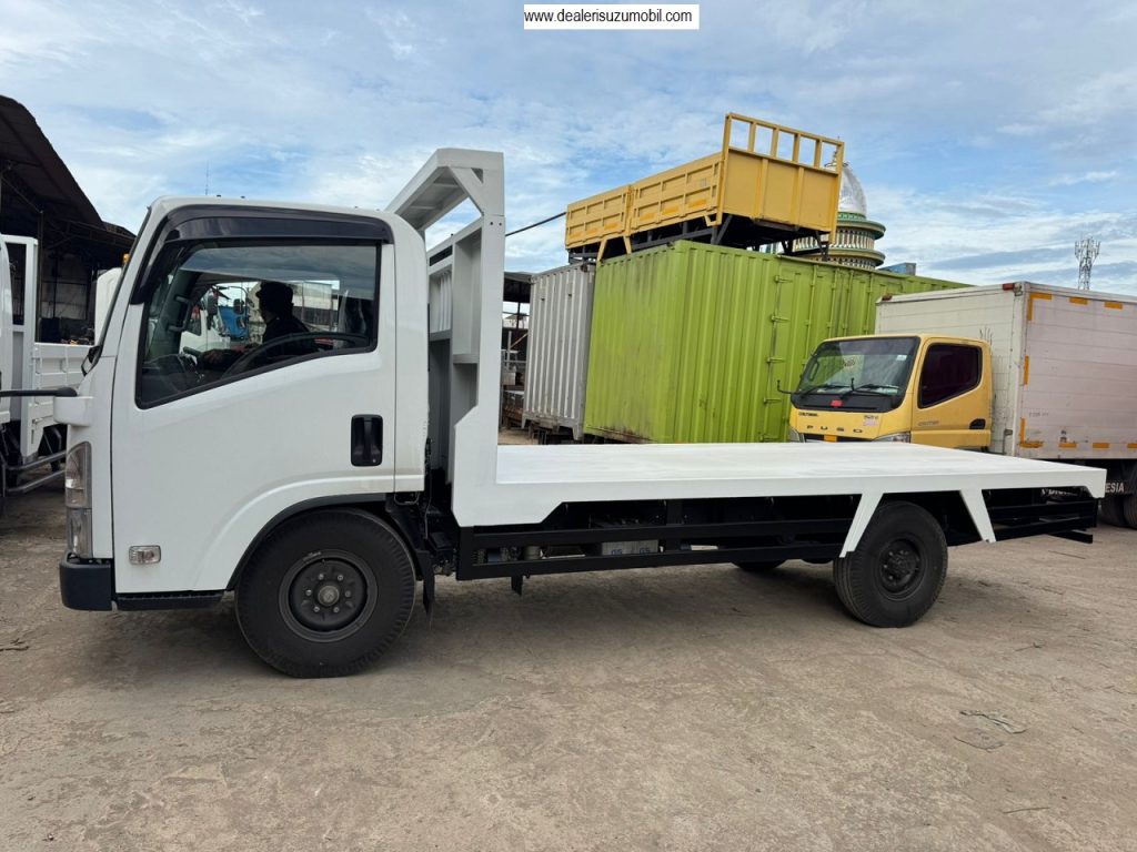 TRUK LOSBAK FLAT DECK ISUZU NLR L 4 BAN LONG